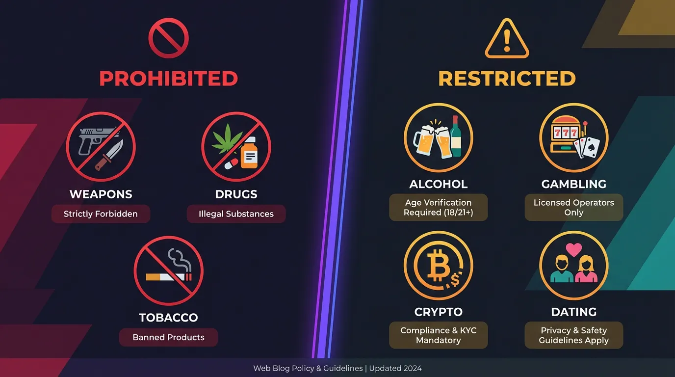 Prohibited vs Restricted Content