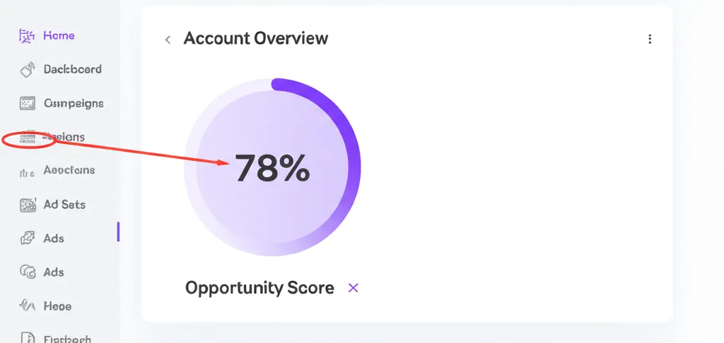Meta Ads Manager - Opportunity Score Location