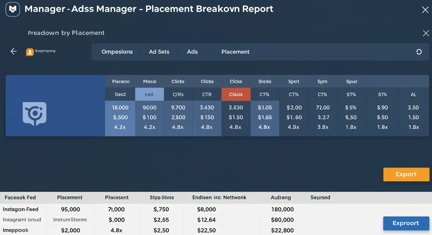 Placement Breakdown Report in Ads Manager